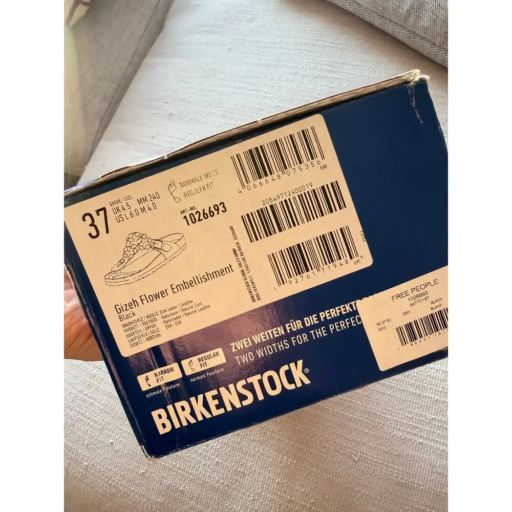 [NWT] Birkenstock Gizeh Flowers Sandals Size 37/6.5/7